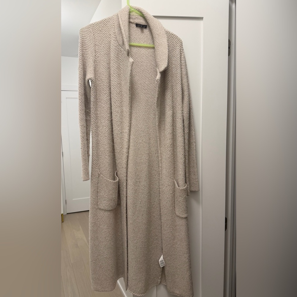 Dynamite Beige Long Cardigan